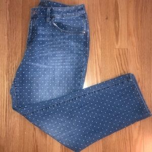 Chico’s Platinum Polka Dot Jean